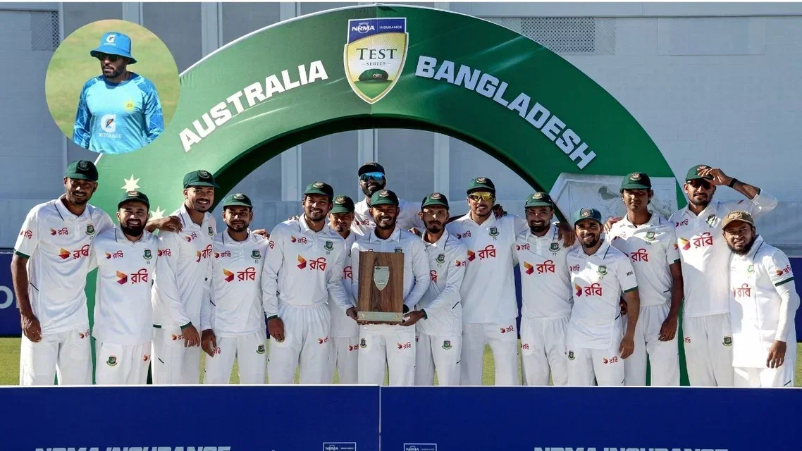 Bangladesh Players After Australia Tour & Babar Azam (In Circle) | Image Credit - AFP Photos
