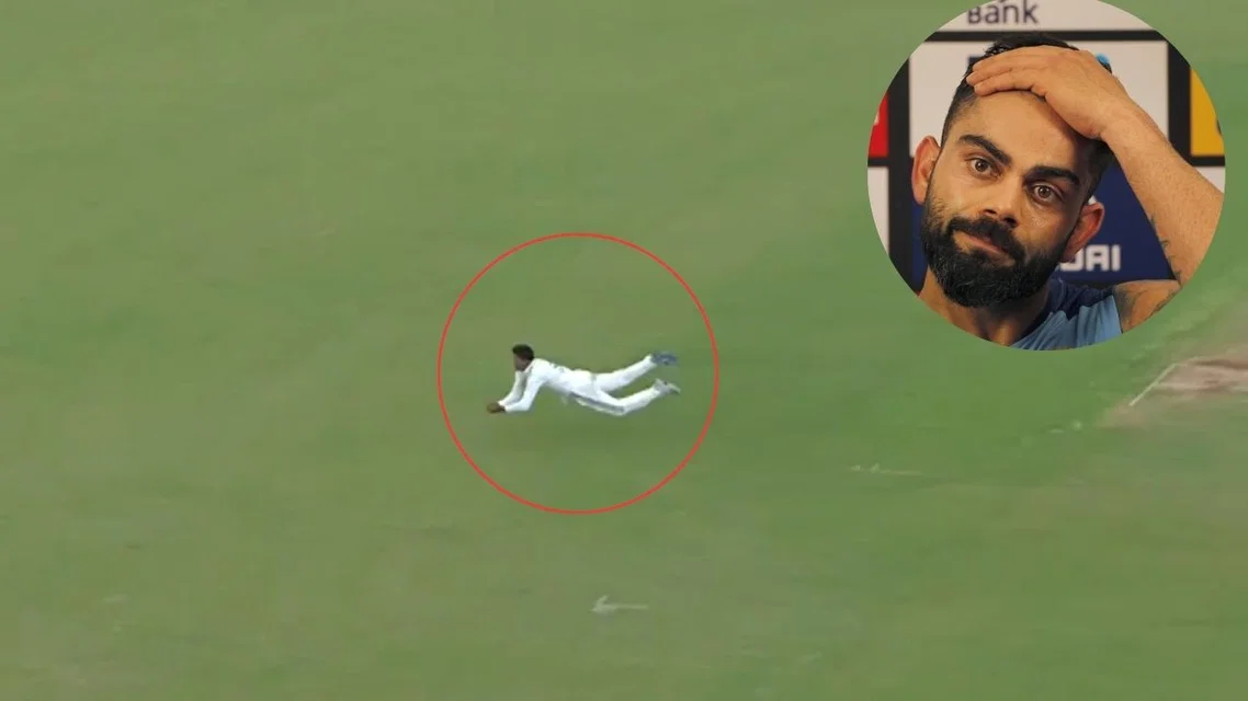 Tanush Kotian Catches Worldies In Duleep Trophy. Image Credits: X