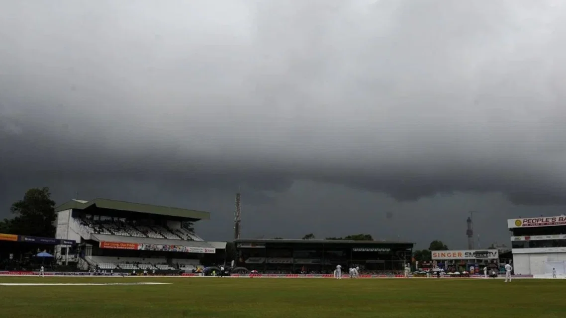 Heavy Rain Interrupts IND vs SL 2nd Test At Colombo (Source: AFP)