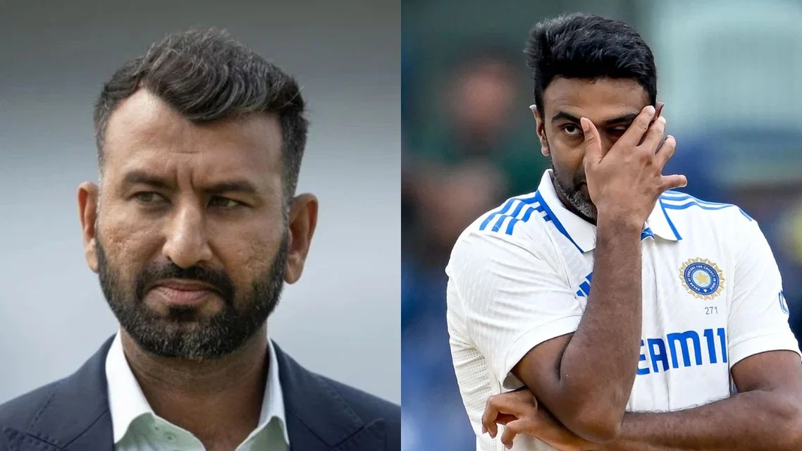 Cheteshwar Pujara and Ravichandran Ashwin [Source: AFP]