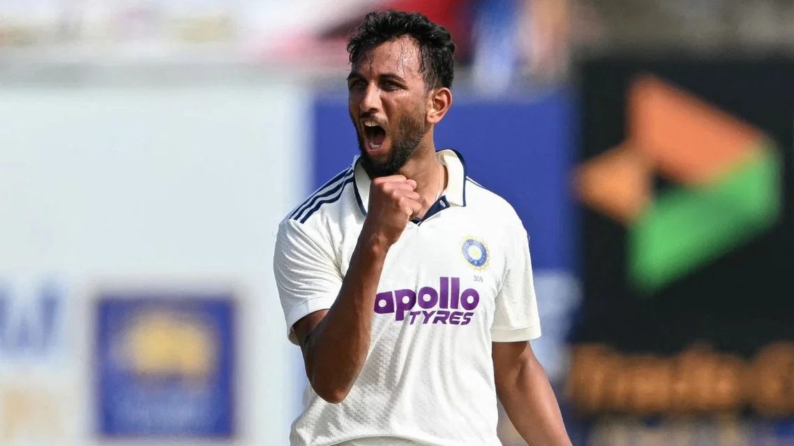 Prasidh Krishna in IND vs SL Tests. image Credits: AFP