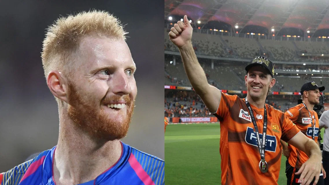 Ben Stokes during his IPL days (L) & Mitchell Marsh (Source: AFP Photos)