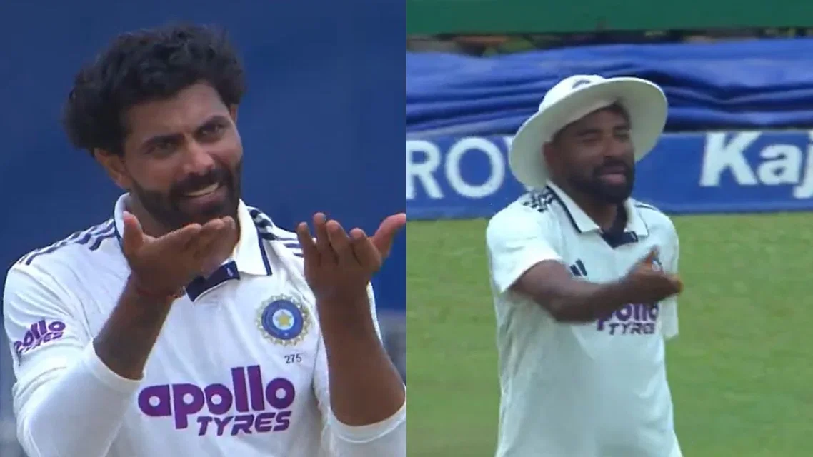 Ravindra Jadeja and Mohammed Siraj [Source: screengrab/x]