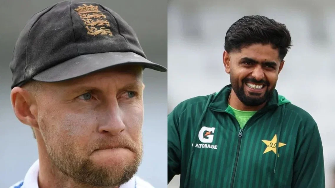 Joe Root and Babar Azam [Source: AFP]