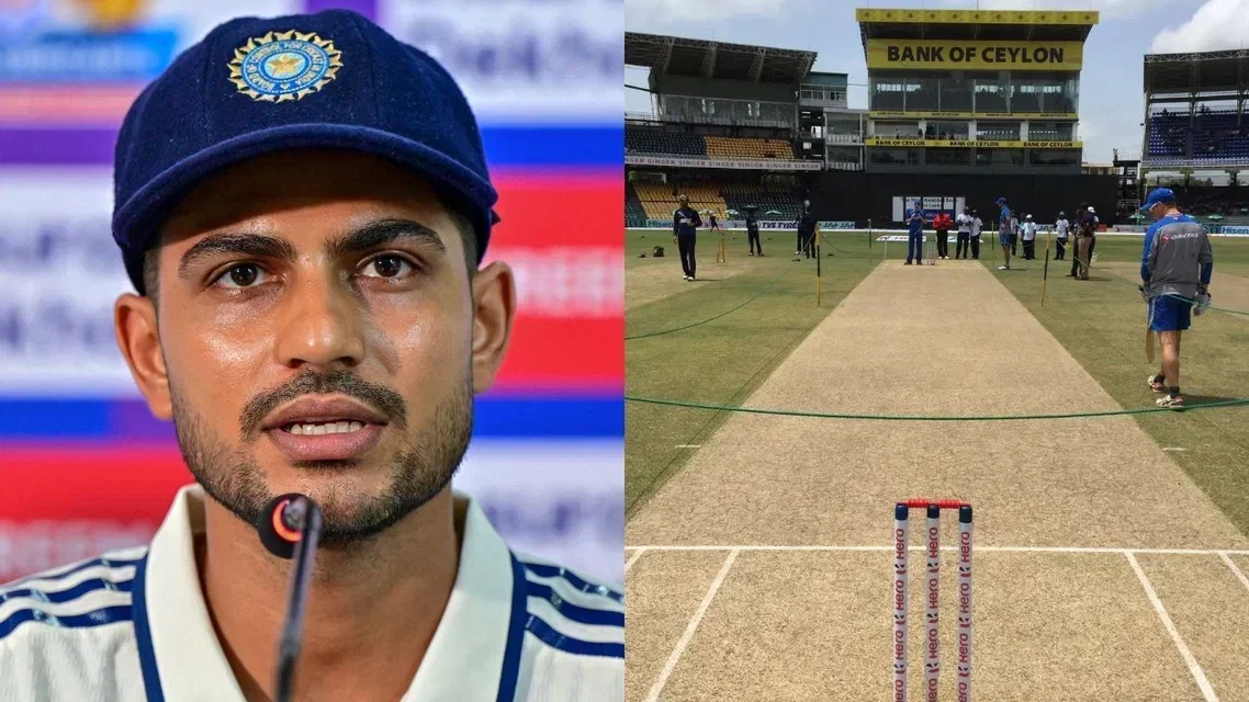 Shubman Gill and the Colombo pitch [Source: AFP and X]