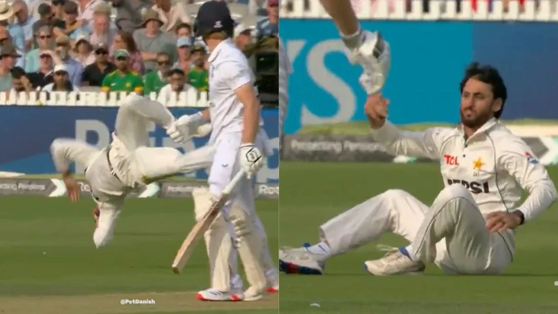 Pakistan discard Salman Agha holds on to a stunner [Source: screengrab/x]