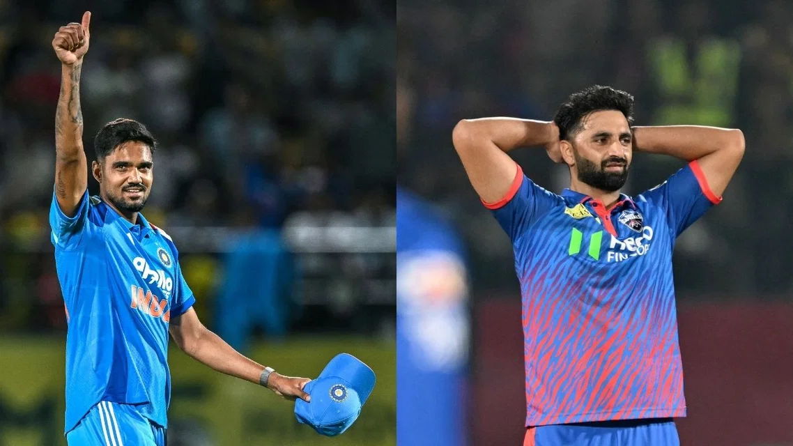 Gurnoor Brar (L) & Auqib Nabi (Source: AFP Photos)