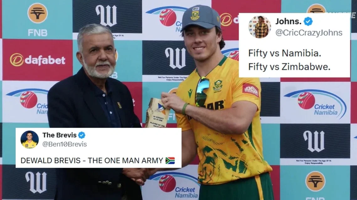 Fans hail Dewald Brevis [Source: screengrab/x]