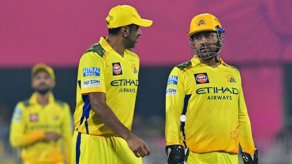 R Ashwin and MS Dhoni - (Source: AFP)