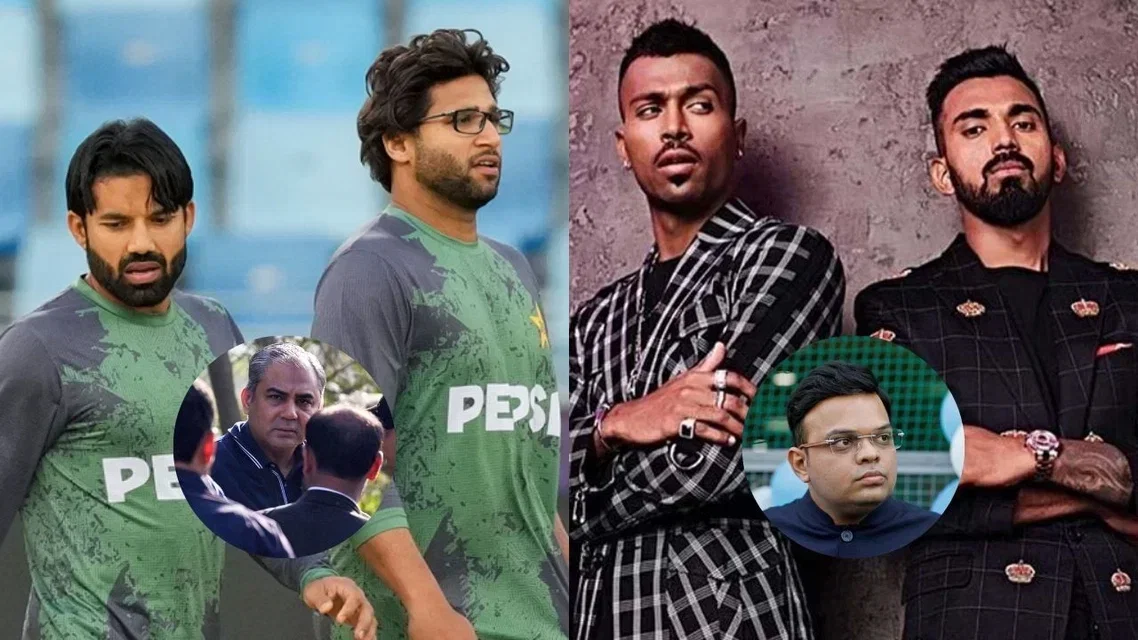Imam ul Haq Mohammad Rizwan KL Rahul Hardik Pandya Mohsin Naqvi Jay Shah. Image Credits: Web