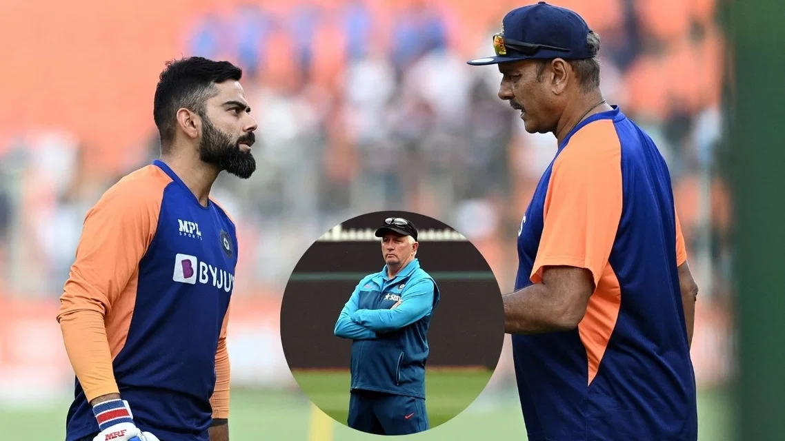 Virat Kohli Ravi Shastri Duncan Fletcher (Source: AFP)