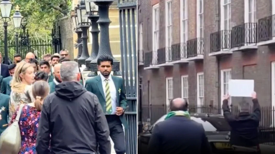 Pakistan Team Heckled in London- (Source: ScreenGrab/X)