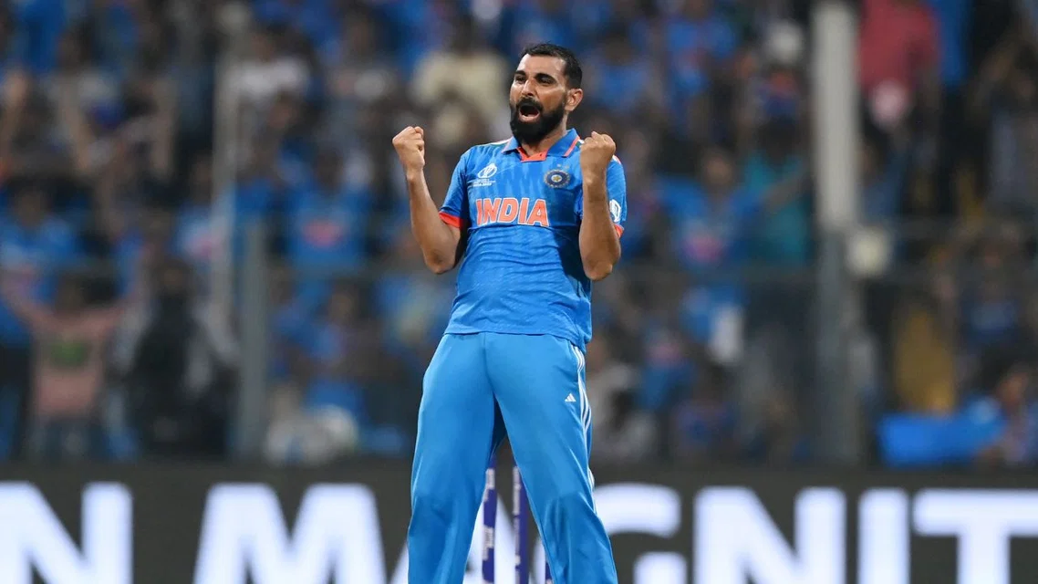 Mohammed Shami for India. Image Credits: BCCI