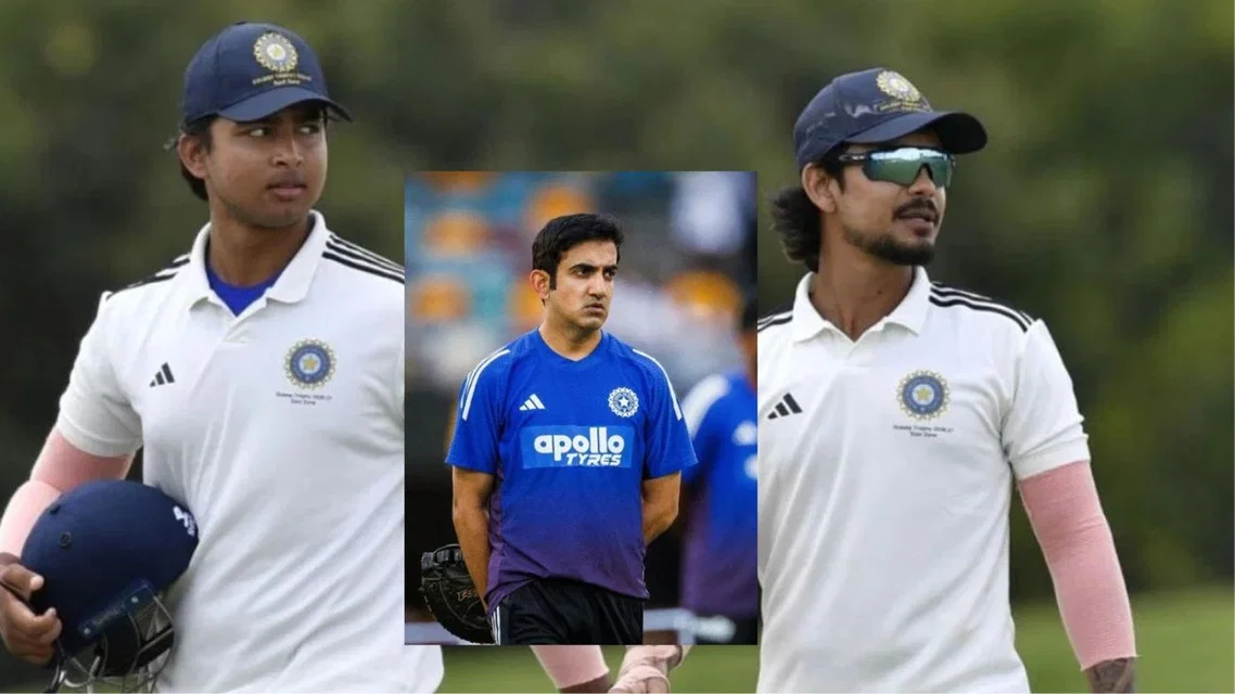 Gautam Gambhir, Ishan Kishan and Vaibhav Sooryavanshi [Source: AFP, x}