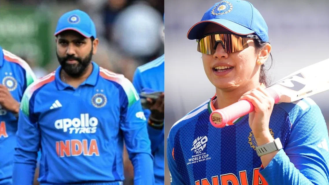 Rohit Sharma and Smriti Mandhana [Source: AFP, x]