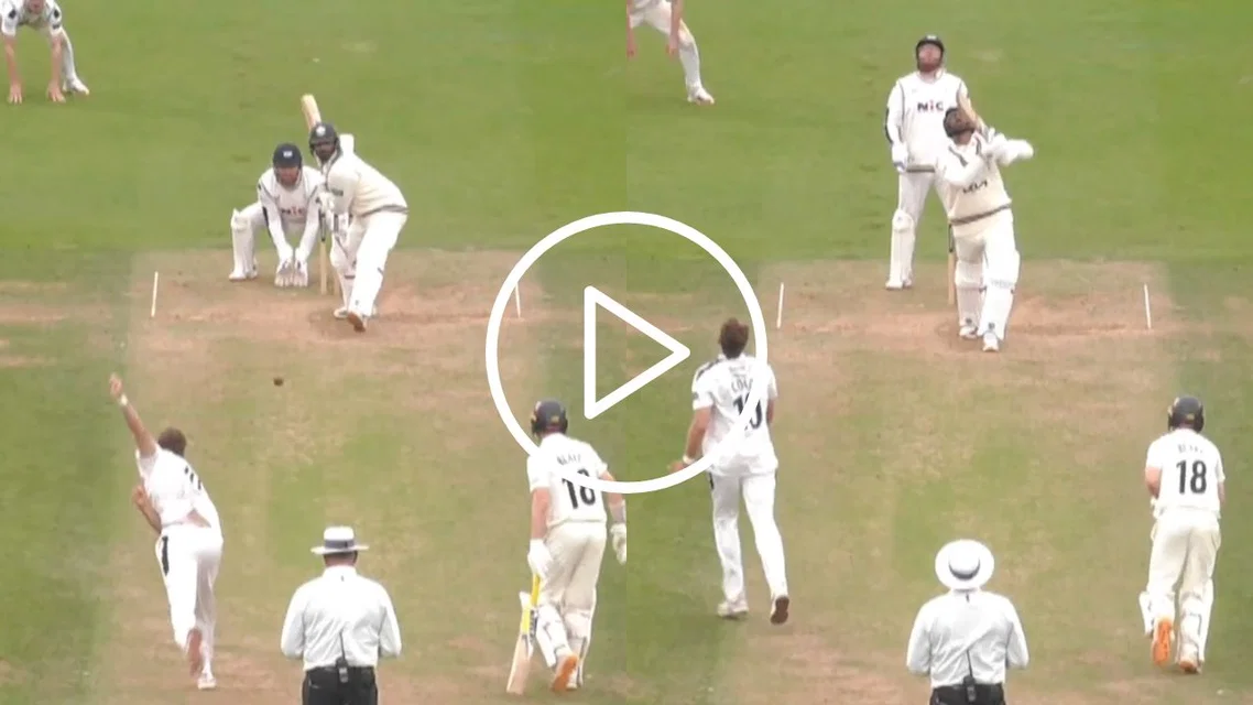 Auqib Nabi failed to copy MS Dhoni [Source: X]