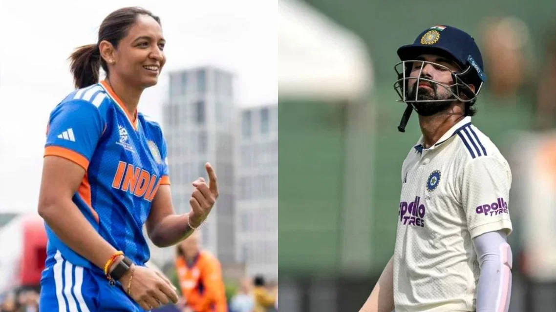 Harmanpreet Kaur and KL Rahul [Source: x, AFP]