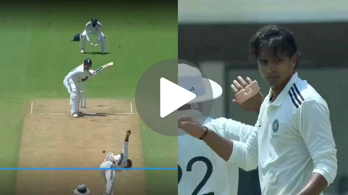 Sooryavanshi trapped by Chama Milind in Duleep Trophy final | PC- screengrab
