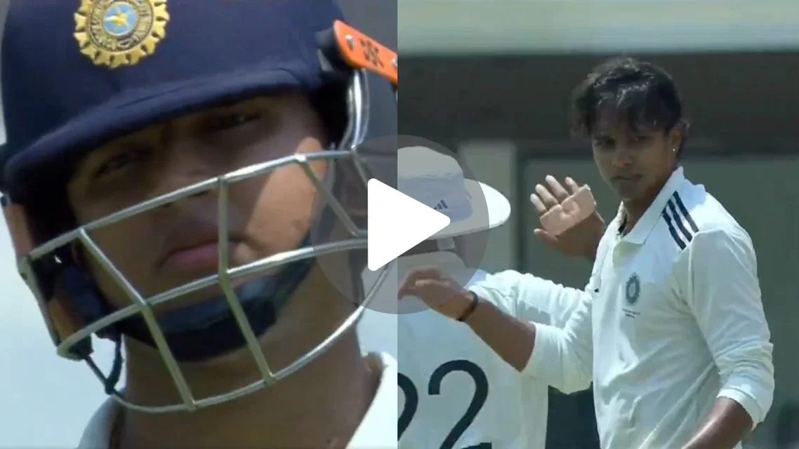 Sooryavanshi trapped by Chama Milind in Duleep Trophy final | PC- screengrab