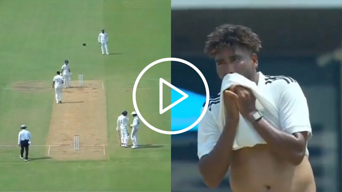 Mohammed Siraj staring at Ishan Kishan (Source: @Ishanworld32/X)