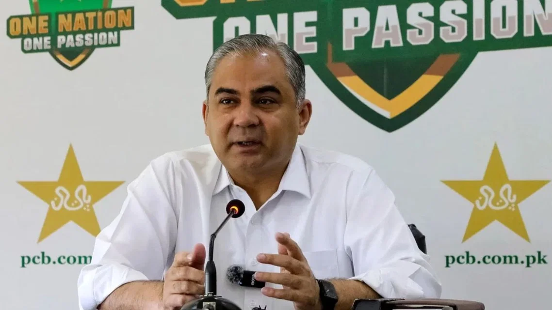 Mohsin Naqvi, the chairman of PCB [Source: AFP]