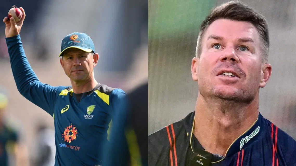 Ricky Ponting and David Warner [Source: AFP]