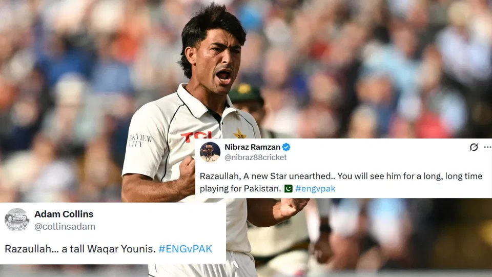 "A Tall Waqar Younis": Razaullah's Fiery Pakistan Debut vs England Leaves Fans In Awe