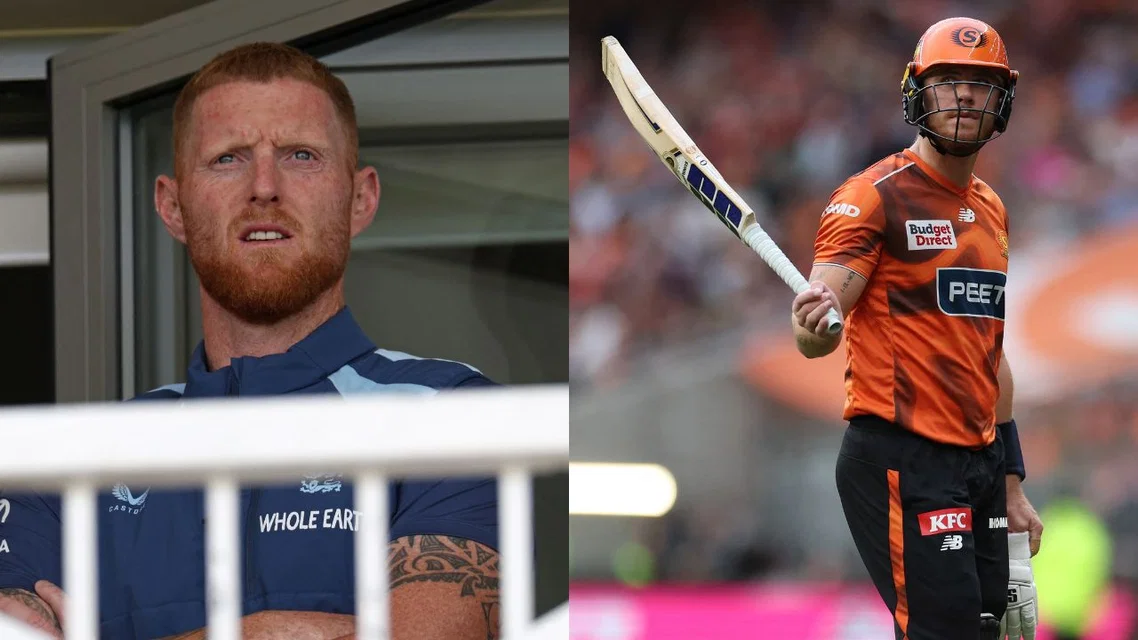 Finn Allen in Perth Scorchers (R) & Ben Stokes (Source: AFP Photos)