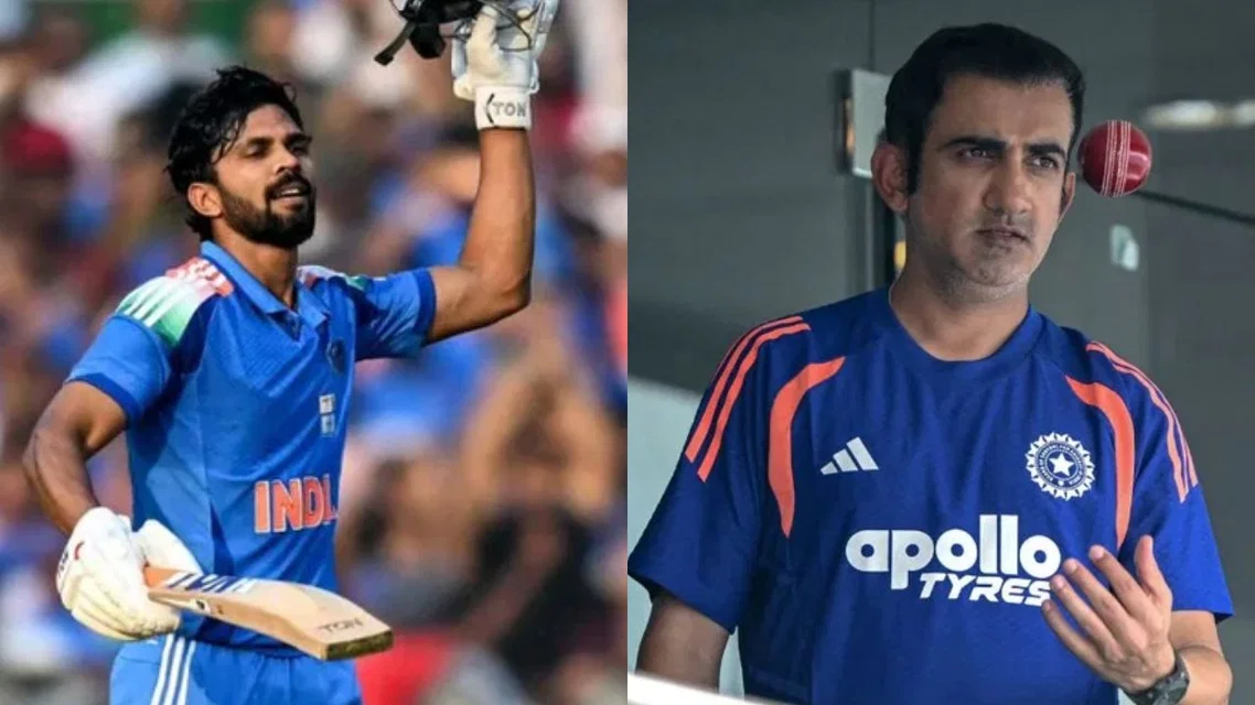 Ruturaj Gaikwad and Gautam Gambhir [Source: AFP]
