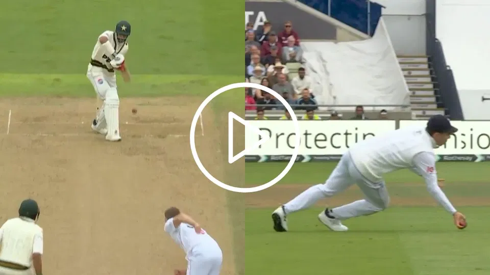 Watch- Shan Masood Denied Century As Dan Lawrence Grabs A Stunner