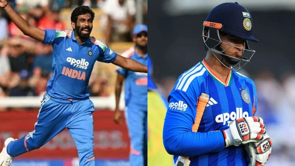 Jasprit Bumrah and Vaibhav Sooryavanshi [Source: AFP]