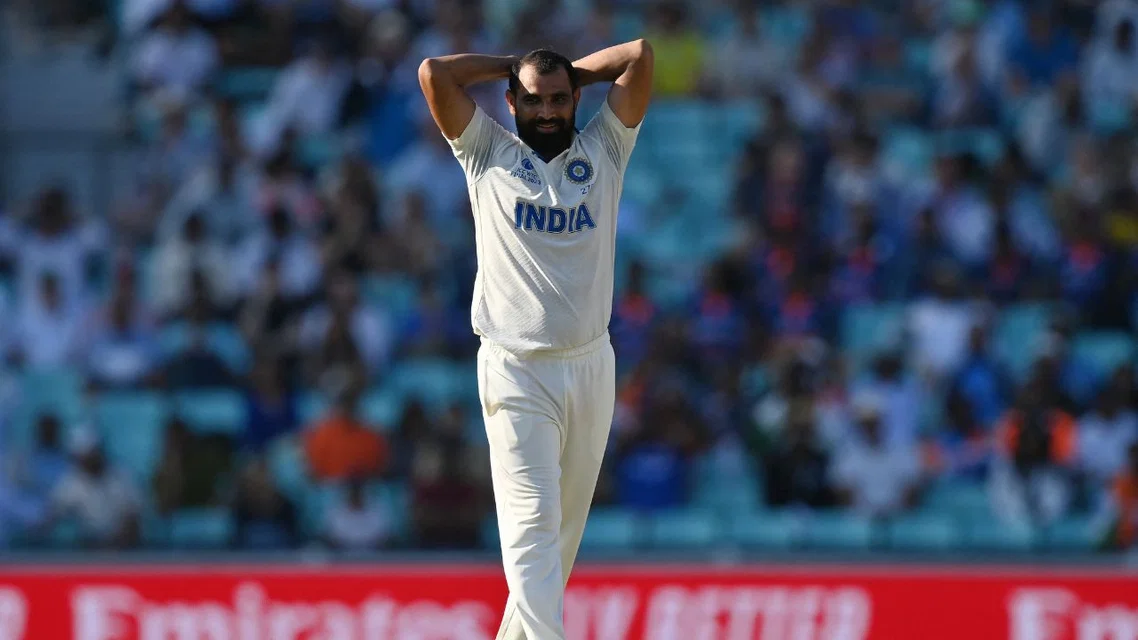 Mohammed Shami for India in Tests. Image Credits: AFP