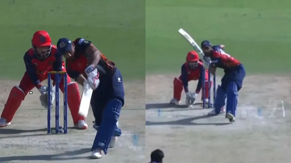 Watch-Naman Dhir Smashes 5 Sixes In An Over In Punjab T20