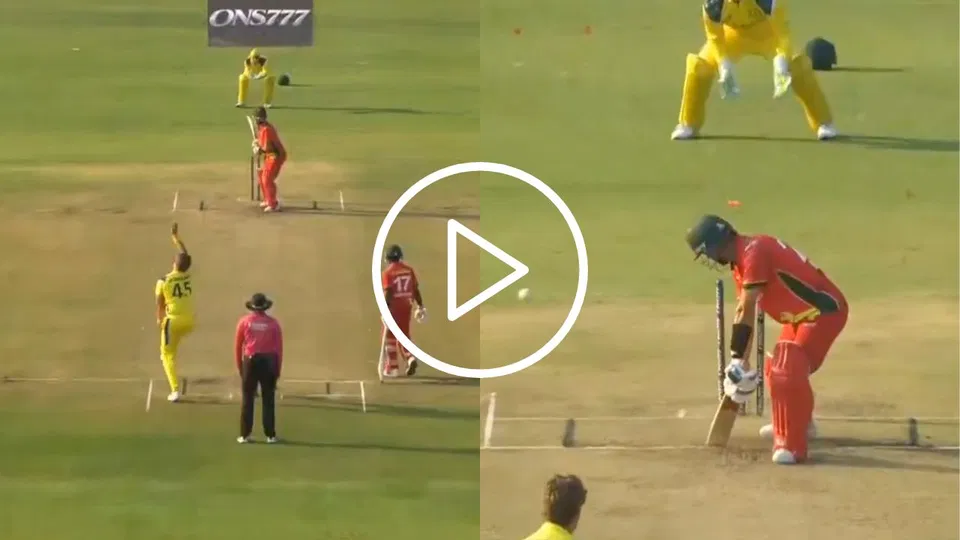 Watch- Sikandar Raza Left Rattled As Spencer Johnson Unleashes Perfect Yorker