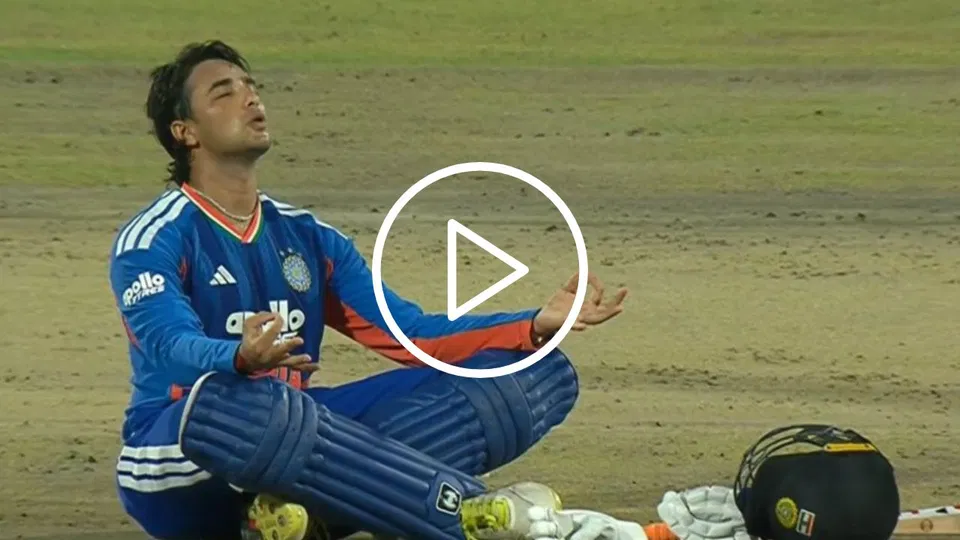 Watch- Abhishek Sharma Unlocks New Celebration After 30-Ball Hundred In IND vs AFG