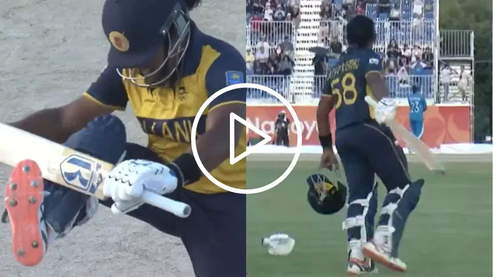 Watch- Chamari Athapaththu Livid vs India Women, Smashes Bat And Pads In Anger