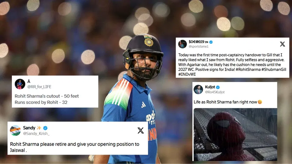 Rohit Sharma Faces Internet's Wrath After Throwing His Wicket Away In IND vs WI 1st ODI