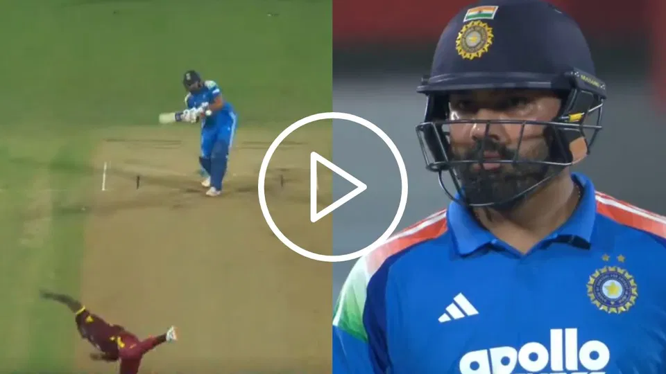Watch- Shamar Joseph's Beamer Nearly Injures Rohit Sharma