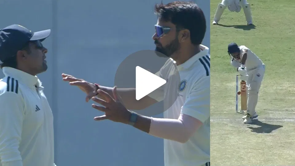 Watch- Mukesh Kumar Demands '1 Over' From Sarfaraz Khan, Delivers Best Ball Of Irani Cup