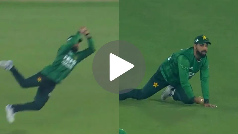 Shadab Khan Plucks Sensational Catch To Dismiss Sahan Arachchige In PAK vs SL 1st T20I