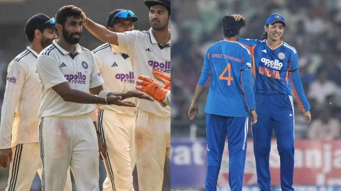 Jasprit Bumrah and India Women [Source: AFP, @BCCIWomen/x]