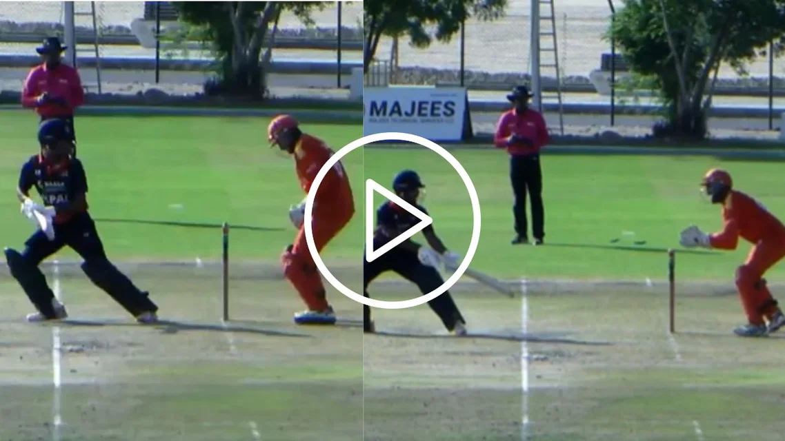 Freak stumping in Nepal vs Canada [Source: Fancode]