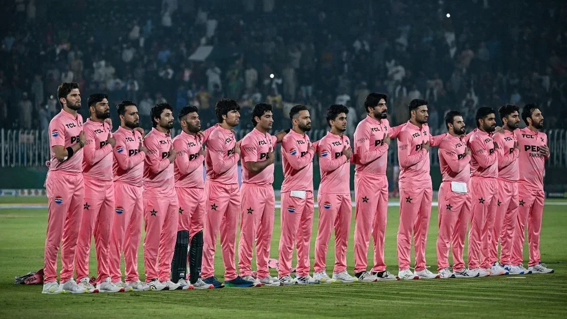 Why are Pakistan wearing Pink jersey? PC- AFP