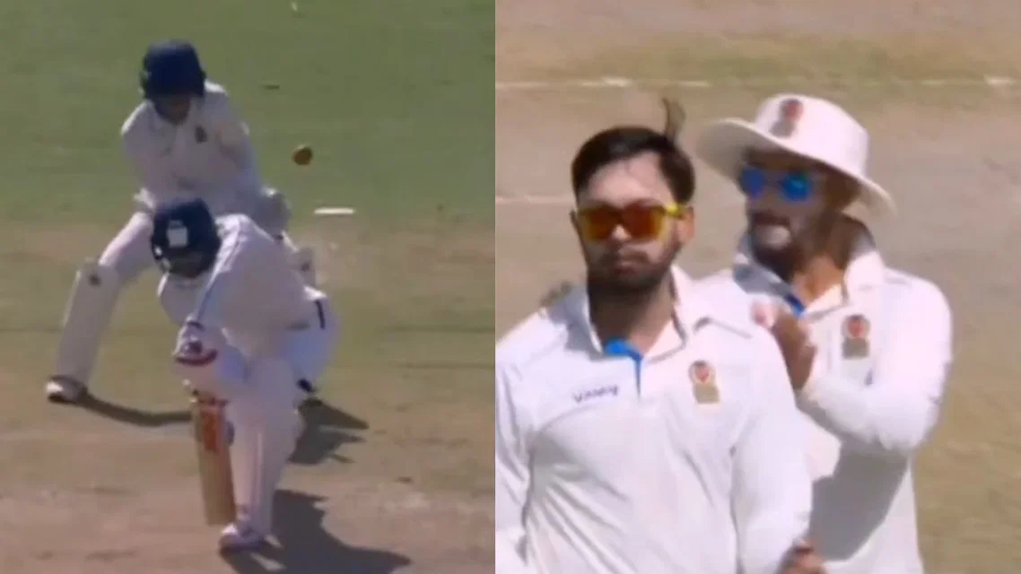 Ajay Mandal dismissing Shubman Gill - (Source: ScreenGrab/X)