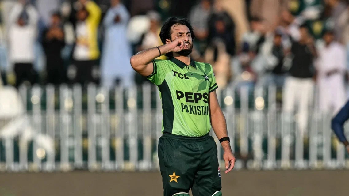 Salman Ali Agha Unique Celebration - (Source: AFP)