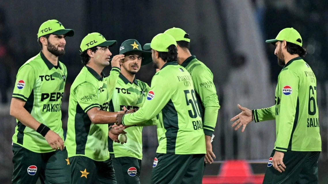 Pakistan team after win vs Sri Lanka - (Source: AFP)