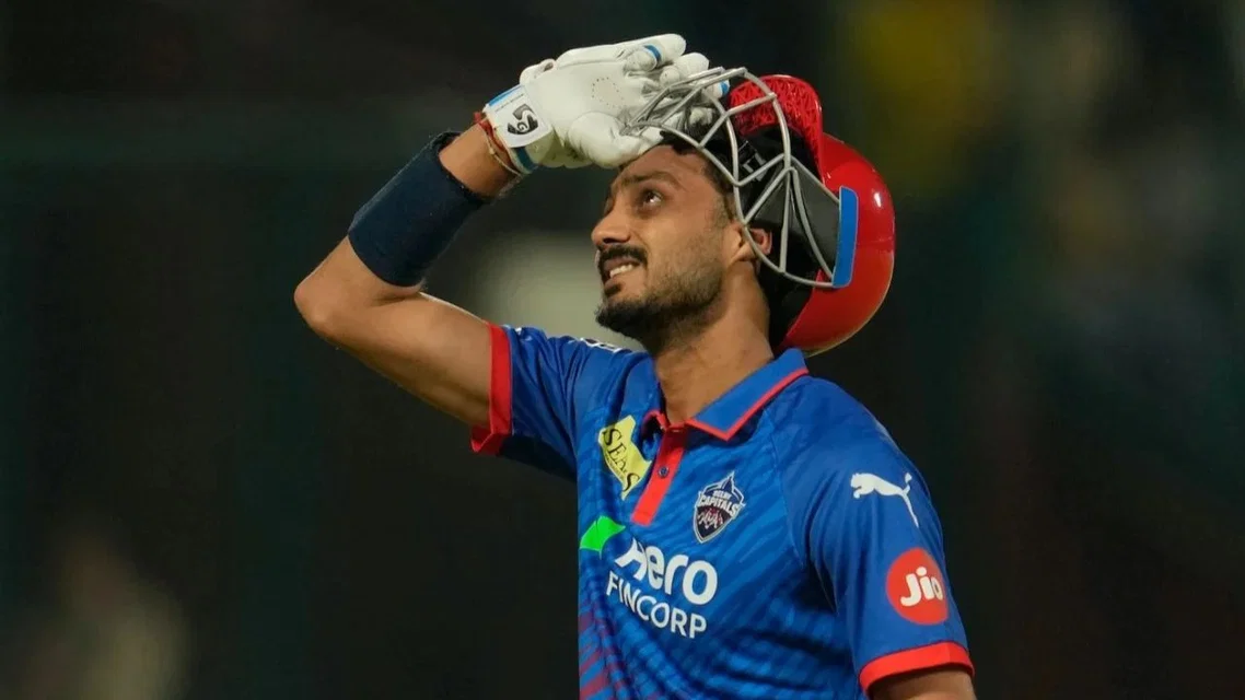 Axar Patel for Delhi Capitals. [Source - AP]