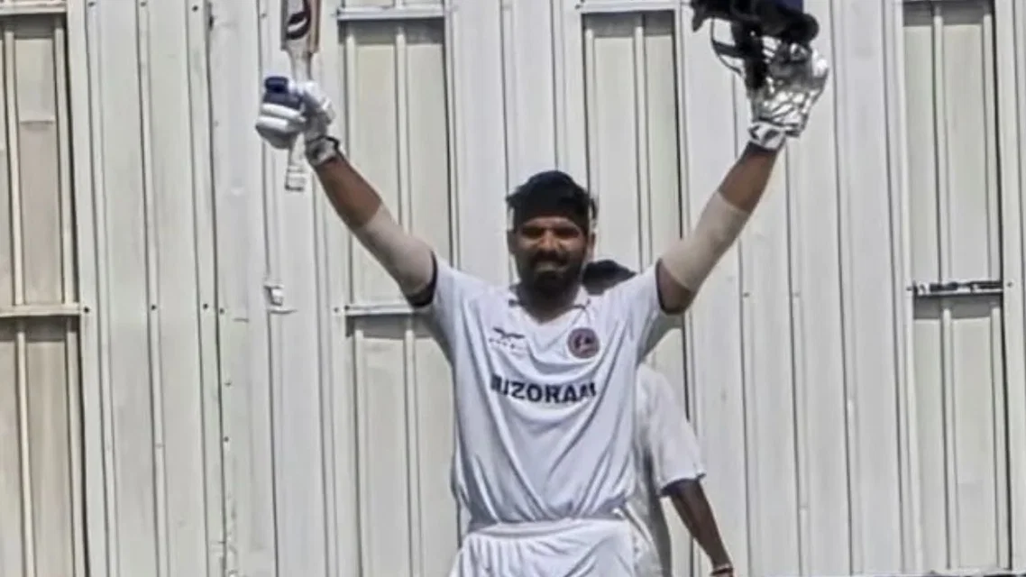 Chinmay Sutar smashed 400 vs Nagaland. [Source - Cricket Association of Mizoram]