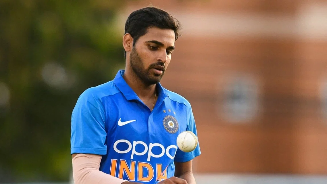 Bhuvneshwar Kumar could add more dimensions to India's bowling attack. Image Credits: AFP