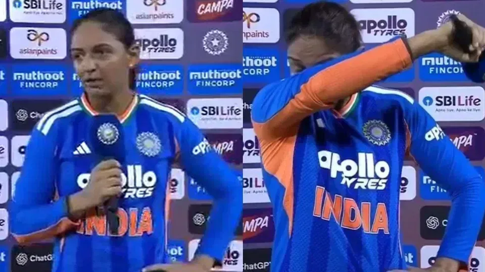Watch- Harmanpreet Kaur Gets Emotional After Match-Winning Knock vs Zimbabwe